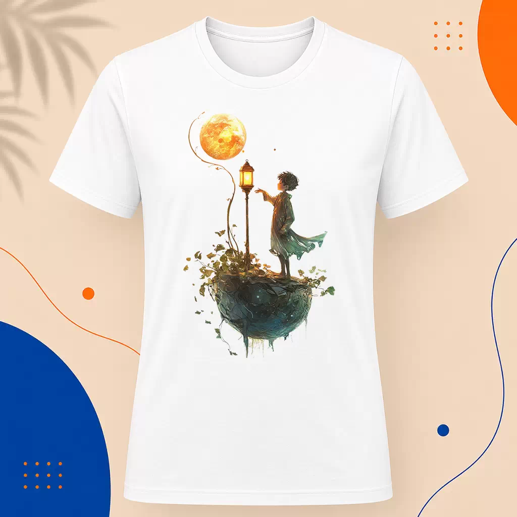 Pánské tričko - Lampářovo světlo - Malý princ - Le petit prince